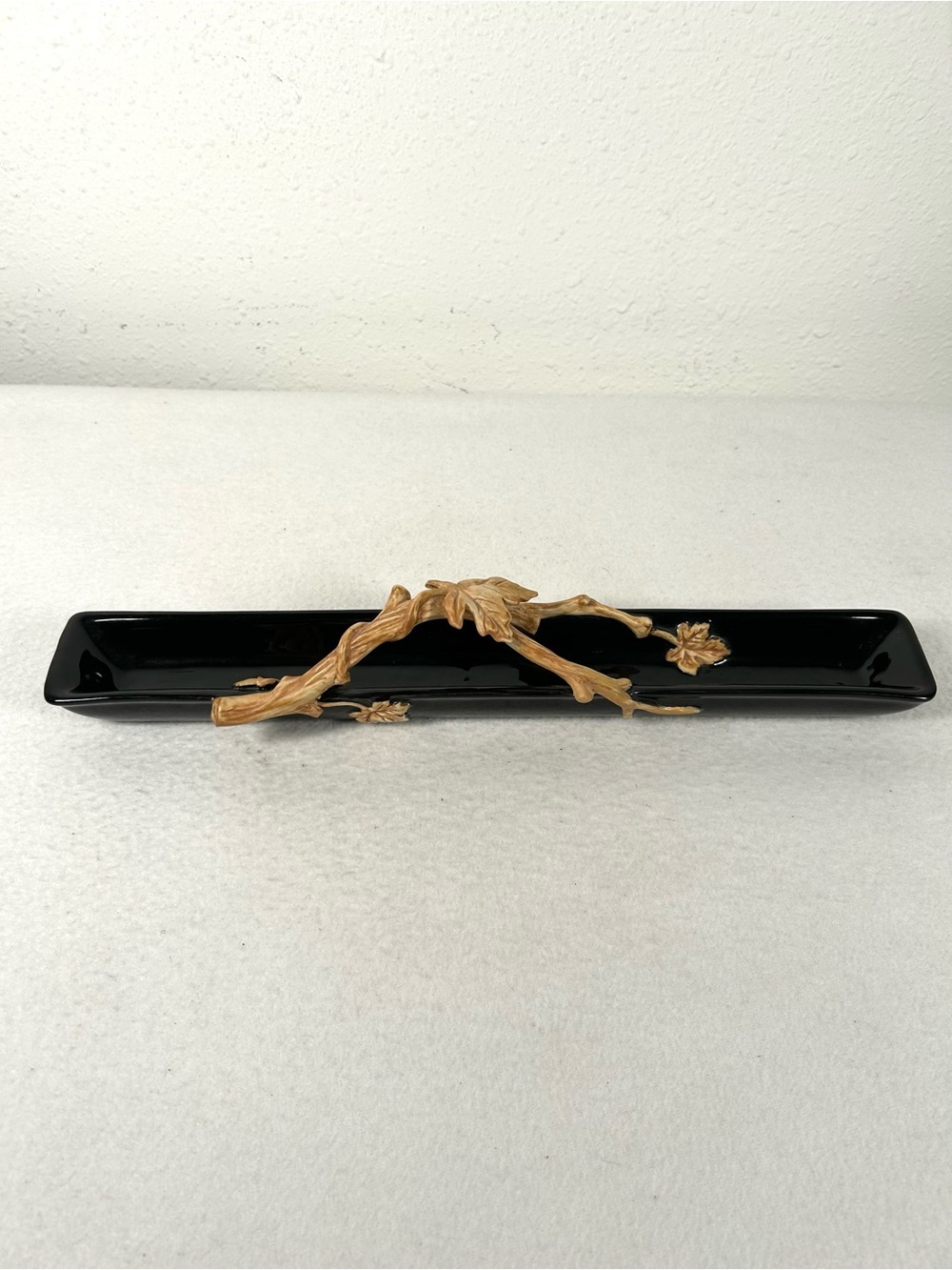 Fitz & Floyd Classics Collection Olive Tray Trinket Dish Grape Vine Leaf Branch